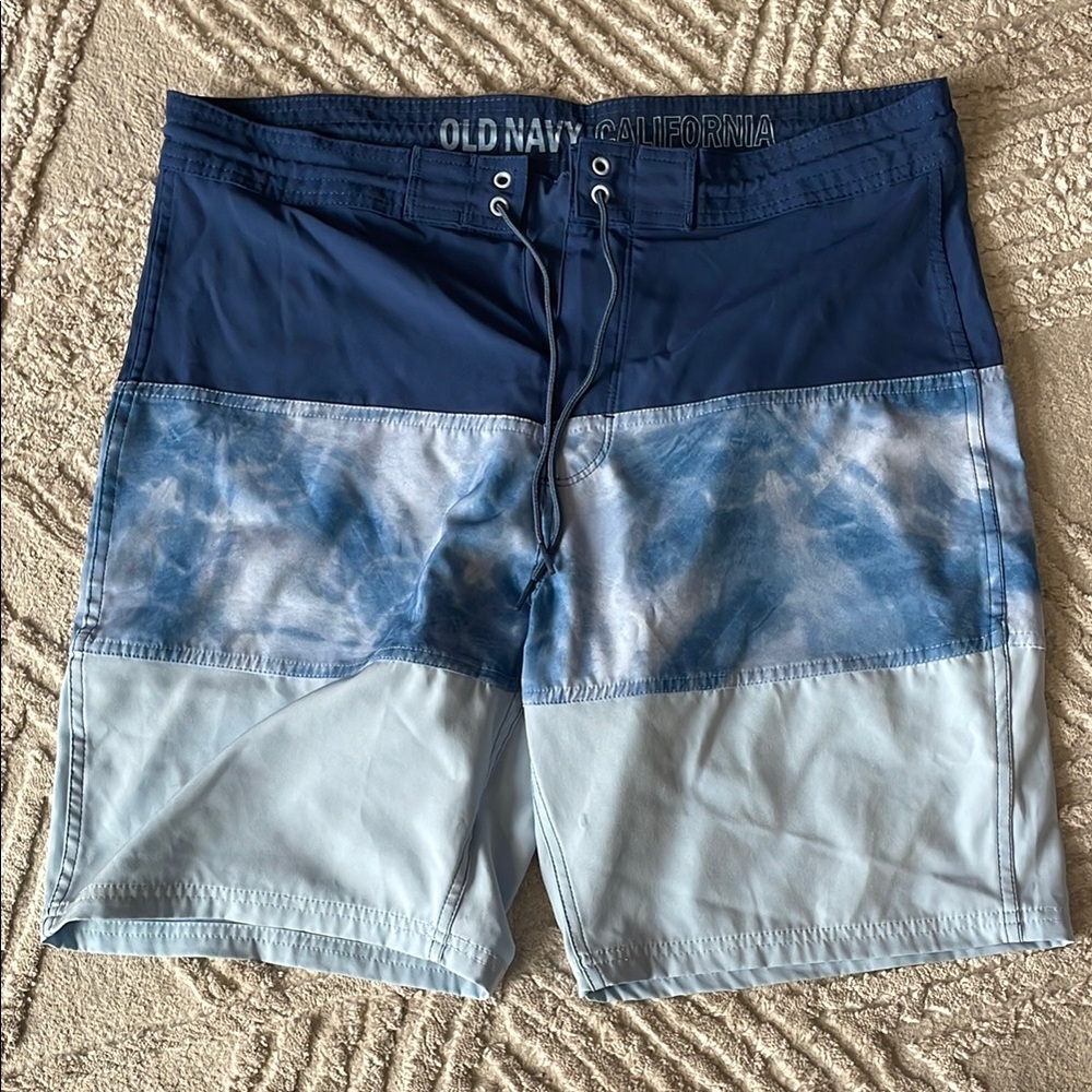 Old Navy Men's Blue Swim Shorts